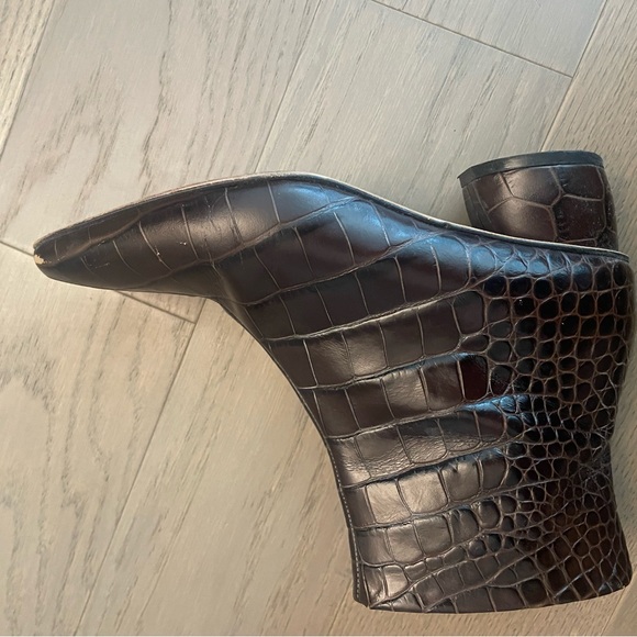 Loq ankle boots, crocodile embossed, brown 36 - Picture 4 of 9